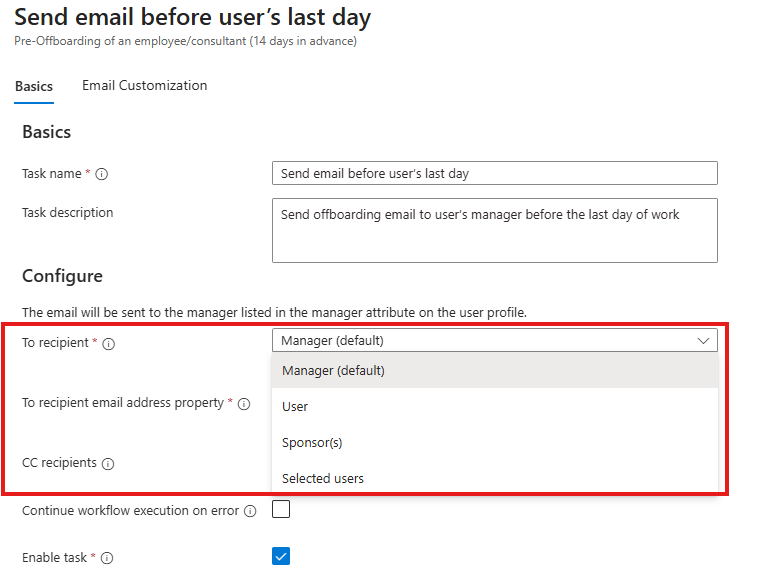 Lifecycle Workflows - Improved adressing options