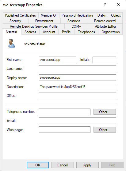 MDI - Example of Secret in Description