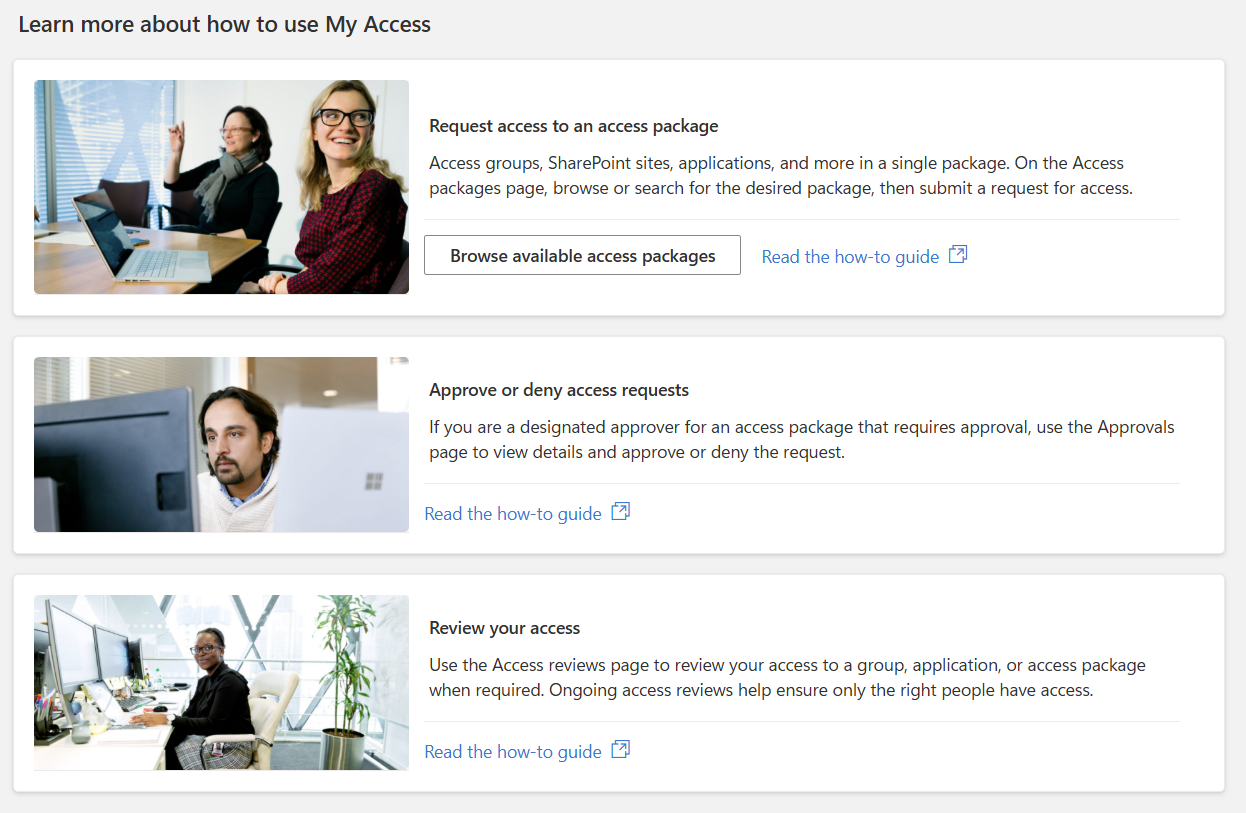 My Access before enabling the preview feature